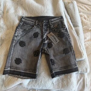 Godspeed Infinity Gray Jean Shorts for Men